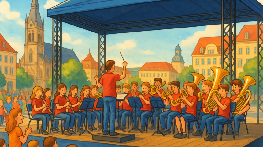 Musik-Nachwuchs trifft auf KOSMOS: Blasmusik-Jugendorchestertreffen am 14. Juni in der City Musik-Nachwuchs trifft auf KOSMOS: Blasmusik-Jugendorchestertreffen am 14. Juni in der City
