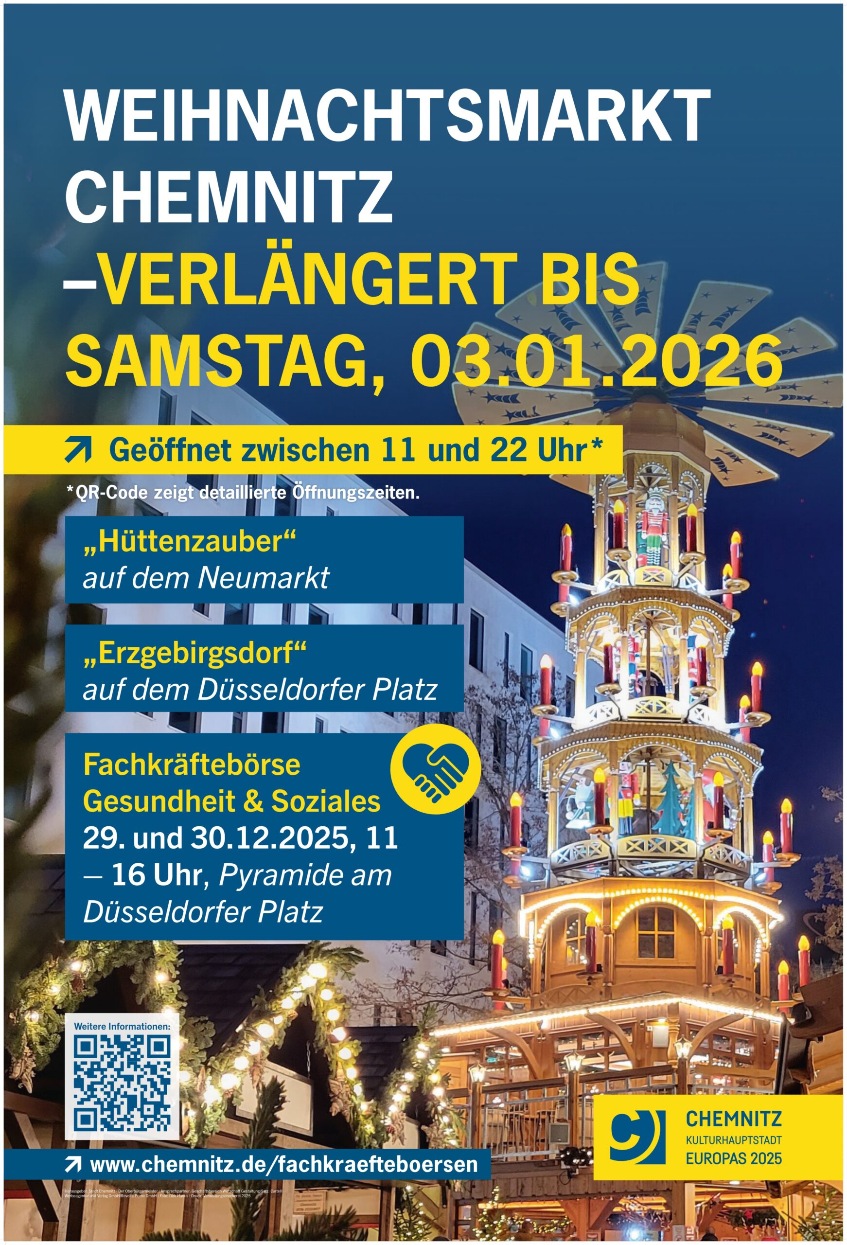 WEIHNACHTSZAUBER MIT VERLÄNGERUNG IN DER CHEMNITZCITY WEIHNACHTSZAUBER MIT VERLÄNGERUNG IN DER CHEMNITZCITY
