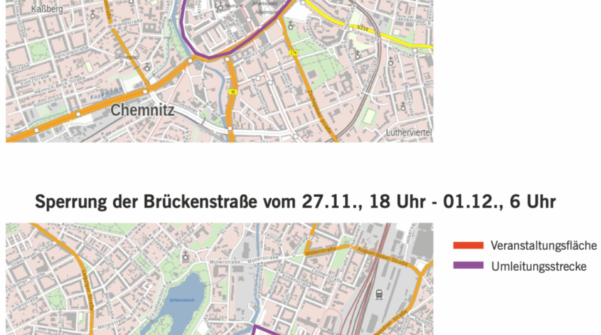 Verkehrseinschränkungen im Zeitraum vom 25. November bis 2. Dezember Verkehrseinschränkungen im Zeitraum vom 25. November bis 2. Dezember
