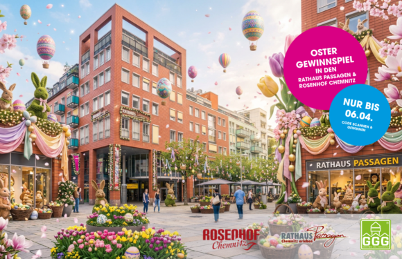 Oster-Gewinnspiel in den Rathaus Passagen und im Rosenhof Chemnitz Oster-Gewinnspiel in den Rathaus Passagen und im Rosenhof Chemnitz