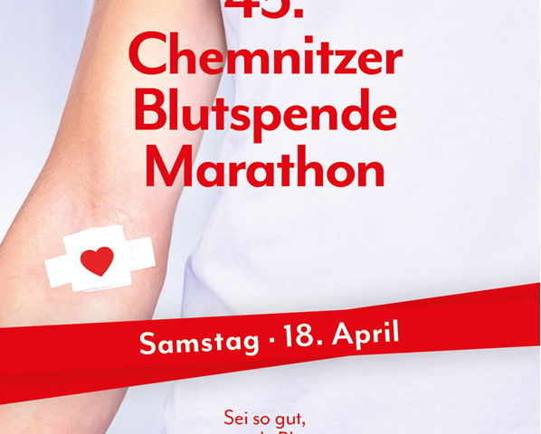 45. Chemnitzer Blutspendemarathon am 18. April in der Galerie Roter Turm