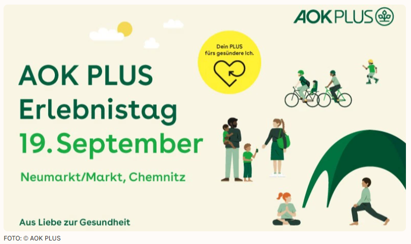 AOK PLUS Erlebnistag „Aus Liebe zur Gesundheit“ am 19. September 2026