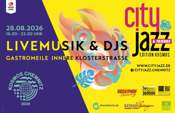 CITY JAZZ & FRIENDS 2026 am 28. August als Edition KOSMOS
