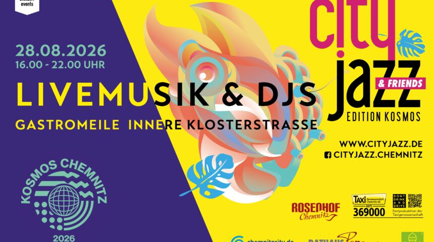 CITY JAZZ & FRIENDS 2026 am 28. August als Edition KOSMOS